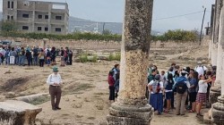 مستوطنون صهاينة يقتحمون المنطقة الأثرية في سبسطية