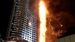 اندلاع حريق ضخم في برج سكني شاهق في الصين