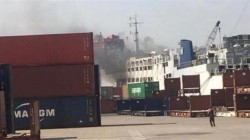 اندلاع حريق بسفينة حاويات قبالة الساحل الكندي على المحيط الهادئ