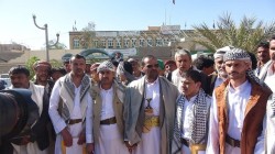 محافظ صعدة يستقبل خمسة من الأسرى المحررين