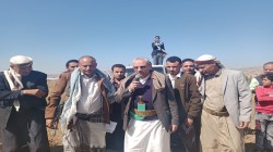 الجنيد يشارك في وقفة احتجاجية في التعزية للتنديد بتصعيد العدوان