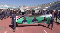 تشييع ثلاثة شهداء من أبطال قوات النجدة في محافظة إب