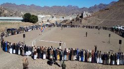 وقفة احتجاجية في جحانة للتنديد بجرائم العدوان