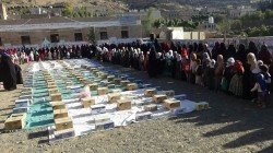 الهيئة النسائية في بني حشيش تقدم قافلة للجبهات