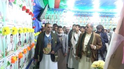 وزير الإعلام ومحافظ صعدة يفتتحان معارض لصور الشهداء في حيدان وساقين