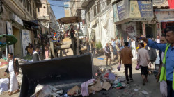 حملة لإزالة المخالفات وتنظيم حركة المرور في شوارع مدينة إب