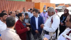 قحيم و زوريلا يطلعان على أضرار قصف العدوان ميناء الحديدة