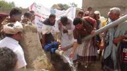 افتتاح مشروع مياه قرية الجروب في المنصورية بالحديدة