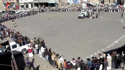 وقفة احتجاجية في السدة بإب للتنديد بتصعيد العدوان