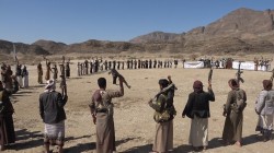 وقفة قبلية بمديرية رحبة بمأرب إستجابة لحملة إعصار اليمن