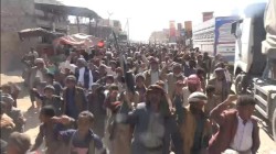 مسيرة حاشدة بالجوف للتنديد بالحصار الأمريكي