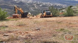 قوات الاحتلال الاسرائيلي تقوم بأعمال تجريف واسعة غرب بيت لحم