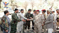 نائب رئيس هيئة الإسناد اللوجستي يتفقد أحوال المرابطين في جبهات تعز ولحج