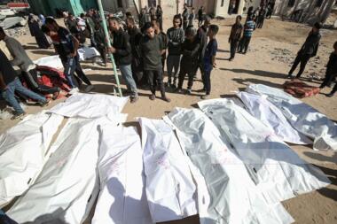  استشهاد سبعة فلسطينيين بينهم أربعة أطفال في قصف صهيوني على خان يونس