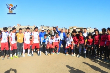Conclusion de la Ligue de football sportif Al-Sumud« Déluge d'Al-Aqsa » dans le gouvernorat de Taiz