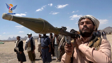 General Mobilization Forces popular parade held in Sarwah & Badbada on September 21 Revolution tenth anniversary in Marib