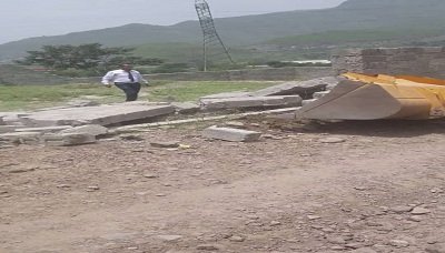 تدشين حملة ازالة مخالفات البناء العشوائي بإب 