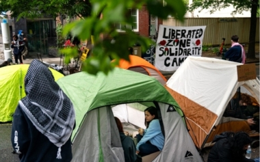Studenten an amerikanischen Universitäten setzen ihre Proteste fort ... und errichten Lager aus Solidarität mit Gaza