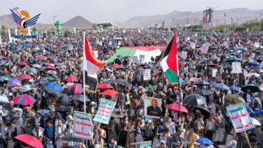 طوفان بشري بالعاصمة صنعاء في مليونية 