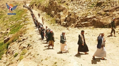  Military march for graduates of “Al-Aqsa Flood” courses in Raymah