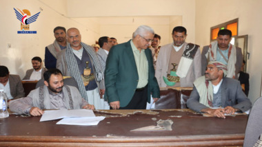 وزير العدل يتفقد اختبارات المتقدمين لمزاولة مهنة الأمين الشرعي في محافظة صنعاء 