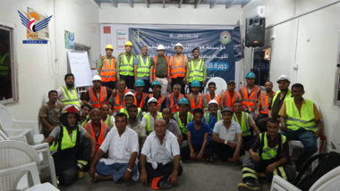 Abschluss eines Workshops und eines Kurses im Hafen von Hodeidah über Sicherheit und Entwicklung von Arbeitsmethoden