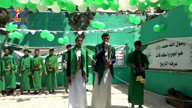 احتفالات بالمولد النبوي في عدد من مديريات محافظة صنعاء