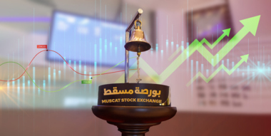 ارتفاع مؤشر بورصة مسقط عند الإغلاق