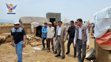 SCMCHA briefed on flood damage in camps for displaced people in Hajjah