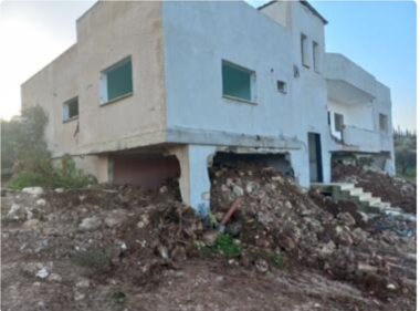 Der zionistische Feind zerstört das Haus eines palästinensischen Gefangenen in Kafardan, westlich von Dschenin
