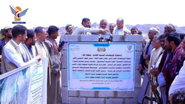 الرباعي والبخيتي يدشّنان إنشاء خزانات حصاد مياه الأمطار لتغذية حوض ذمار