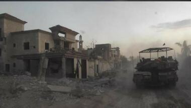 Al-Qassam publishes video documenting bombing enemy tank, bring remains back 