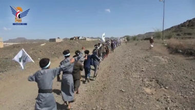 Sanaa.. Una marcha estudiantil en Jahana en solidaridad con el pueblo palestino