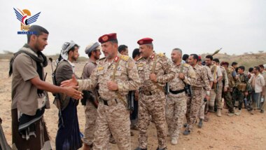 Besuch der an der Haradh-Front stationierten Kräfte anlässlich des Eid Al-Fitr