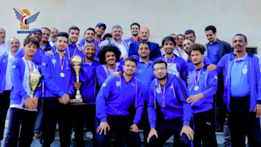 وزير الشباب يستقبل إدارة وحدة صنعاء وأبطال الدوري التصنيفي لكرة السلة