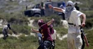 مستوطنون يرشقون مركبات المواطنين الفلسطينيين بالحجارة قرب اللبن الشرقية