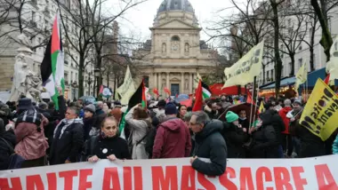 تظاهرات عدة في فرنسا تضامنا مع الشعب الفلسطيني ومنددة بالعدوان على غزة