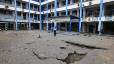 Zionist-US aggression commits new massacre in Al-Fakhoura School, north of Gaza