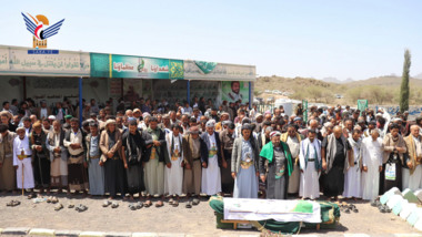تشييع جثمان الشهيد المجاهد جيزان وجيه الدين في دمت بالضالع