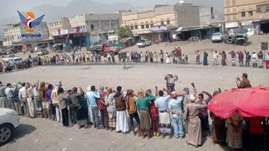Protest in Al-Hujaila district in Hodeida to congratulate security achievement