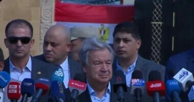 Guterres calls from Rafah crossing for unconditional humanitarian ceasefire