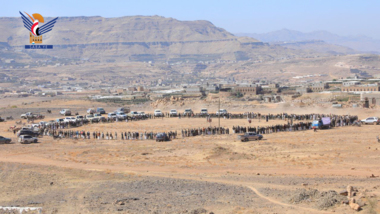 وقفة قبلية في نهم بصنعاء نصرة لغزة وتأكيدًا على الجهوزية الكاملة
