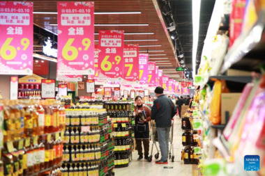 El IPC de China cayó un 0,7 por ciento en febrero