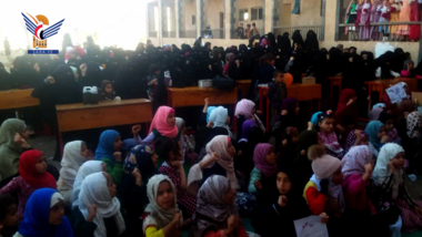 فعالية خطابية في الحيمة الداخلية بمحافظة صنعاء بذكرى ميلاد الزهراء