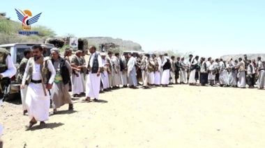 قيادات وكوادر وحدة التدخلات تزور المرابطين في اللواءين 14 صماد و201 ميكا بتعز