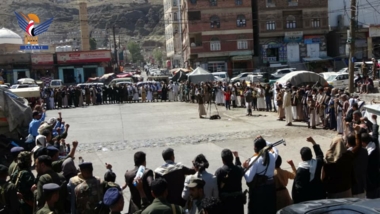 Sana'a residents stage rally in Support of Palestine