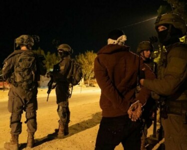 Zionist army raids West Bank, arrests civilians