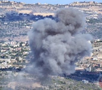 Two killed in Zionist shelling in southern Lebanon, Hezbollah targets enemy barracks