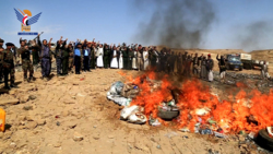 Plus de 8 tonnes de haschisch, stupéfiants détruits à Sa'ada