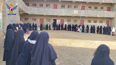 وقفات للهيئة النسائية في حجة دعما لغزة وتضامناً مع  إيران